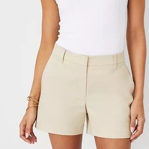 Ann Taylor Factory Beige Dress Shorts